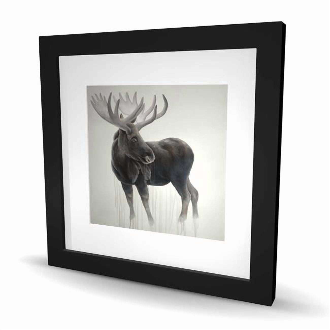 Begin Home Decor C1FM16162SHM51 16 x 16 in. Bull Moose Beige Framed ...