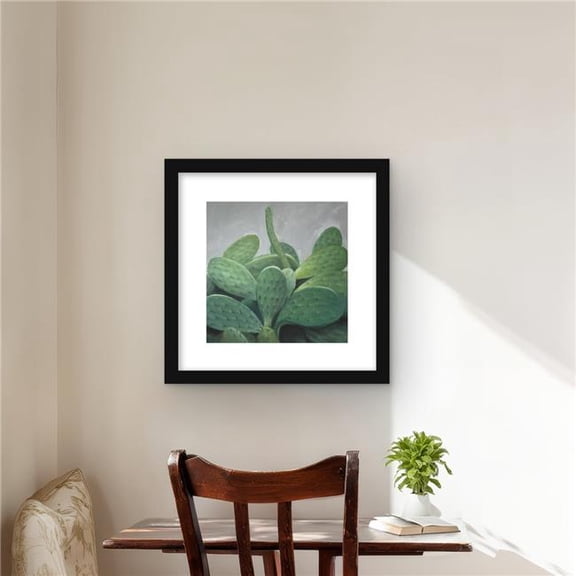 Begin Home Decor C1FM1616OACXY6 16 x 16 in. Cactus Bundle - Framed Matted Print for Living Room Decor