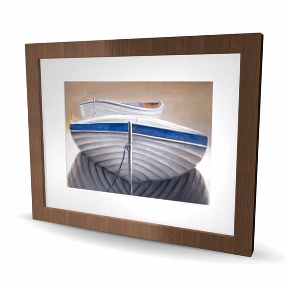 Begin Home Decor C1FM16204351DH 16 x 20 in. Two Canoe Boats - Marine Bedroom Print Wall Art - Home Decor Art