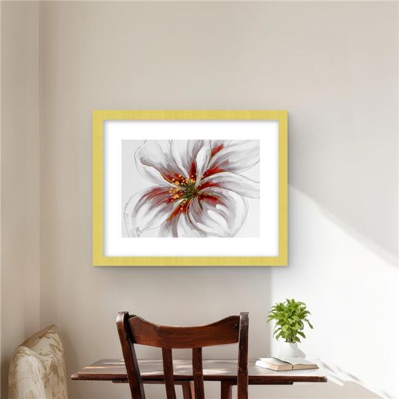 Begin Home Decor C1FM16205JLJKV 16 x 20 in. Resplendent Pink Orchid - Framed Matted Print for Home Decor