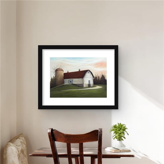 Begin Home Decor C1FM1620G0FT1J 16 x 20 in. White Barn - White Farm ...