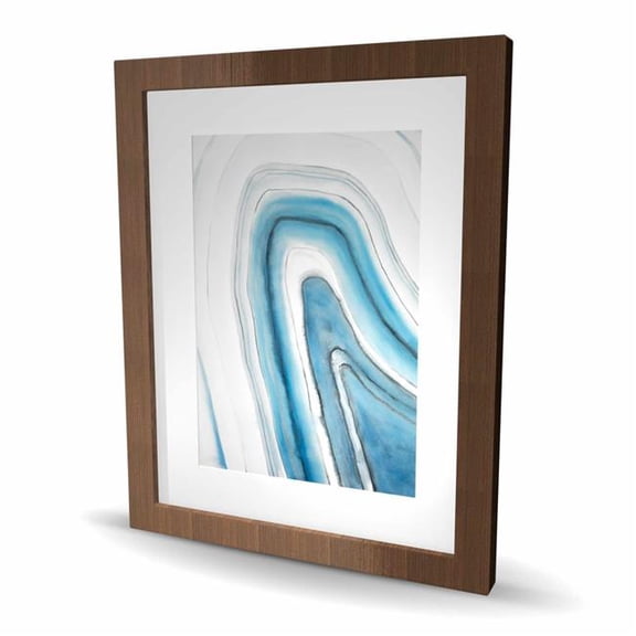 Begin Home Decor C1FM1620KVVPX1 16 x 20 in. Round Geode - Contemporary Bedroom Framed Matted Print Decor