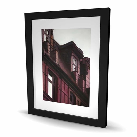 Begin Home Decor C1FM1620NRDL9K 16 x 20 in. Architectural Building - Framed Matted Print for Home Decor