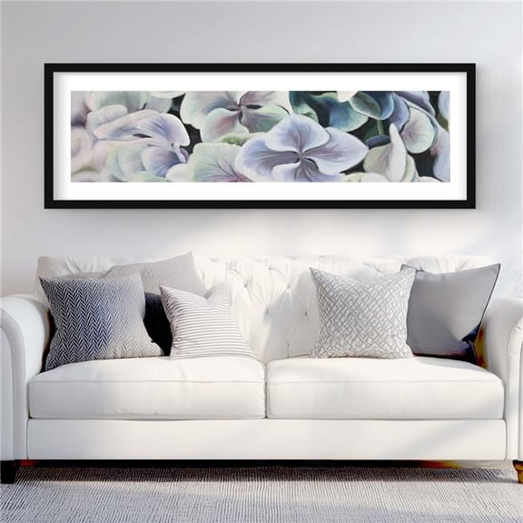 Begin Home Decor C1FM2060232X0C 20 x 60 in. Colorful Hydrangea Flowers - Framed Botanical Print Decor