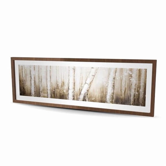 Begin Home Decor C1FM20604DYD9Z 20 x 60 in. Texturized Abstract Forest - Modern Trees Framed Print Decor