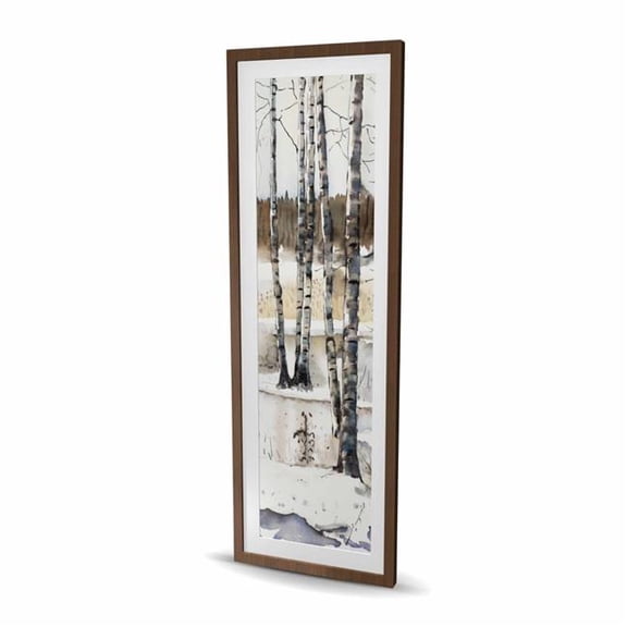 Begin Home Decor C1FM2060DNLLN4 20 x 60 in. Winter Swamp - Rustic Framed Matted Print Wall Art for Home Decor