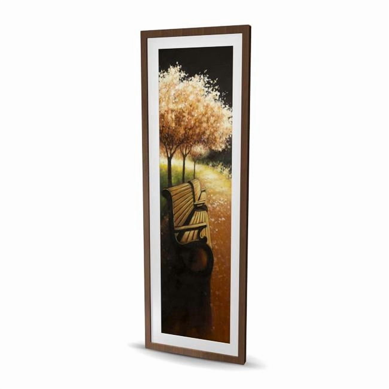 Begin Home Decor C1FM2060JX9XDC 20 x 60 in. Park Bench on A Fall Day ...