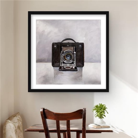 Begin Home Decor C1FM2424IAIS60 24 x 24 in. Old Camera Vintage Livingroom Framed Print - Home Decor