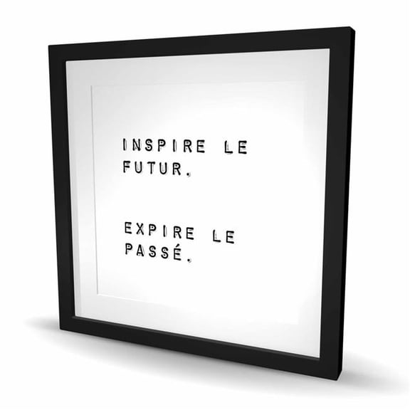 Begin Home Decor C1FM2424JZVMU5 24 x 24 in. Inspire the Future - Motivational Quotes Framed Print Decor