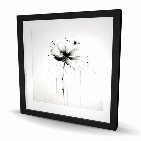 Begin Home Decor C1FM2424VWQVW3 24 x 24 in. Exploding Flower - Framed ...