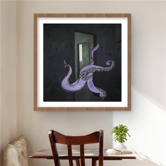 Begin Home Decor C1FM2424ZZY5UX 24 x 24 in. Octopus Street Art - Pop Art Aquatic Print for Home Decor