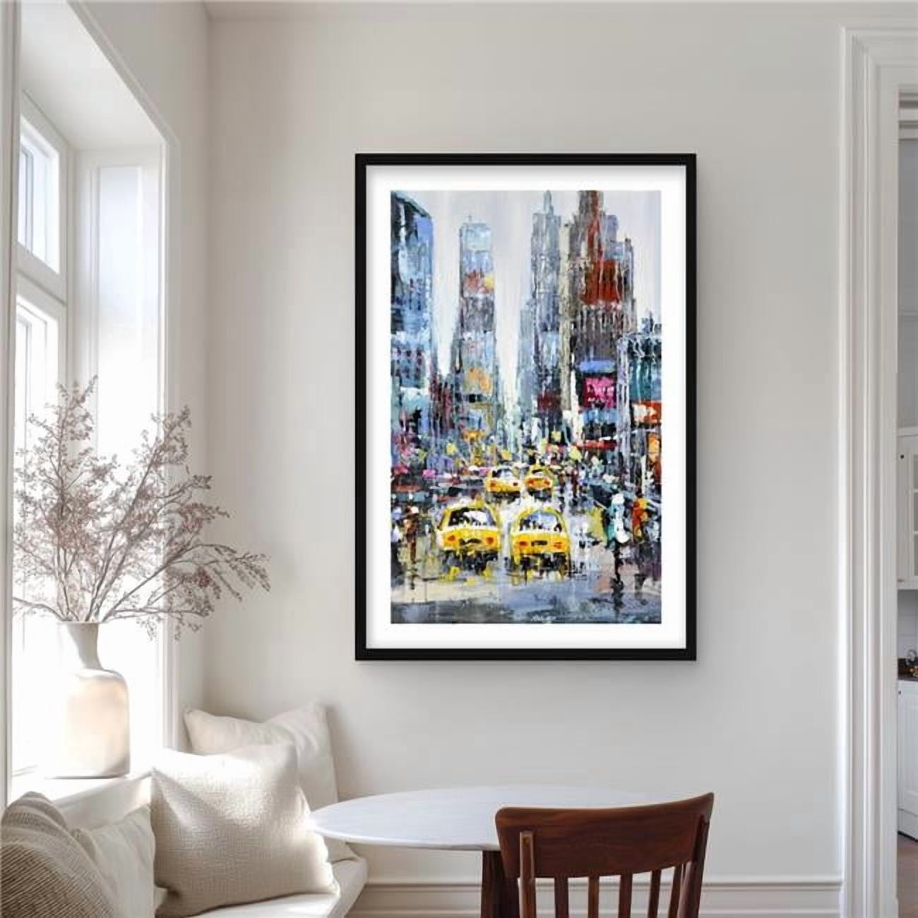 Begin Home Decor C1FM243686DQQS 24 x 36 in. Urban Scene with Yellow ...