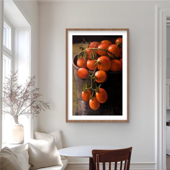 Begin Home Decor C1FM2436AKU9P2 24 x 36 in. Bucket of Cherry Tomatoes - Kitchen Food Print - Home Decor