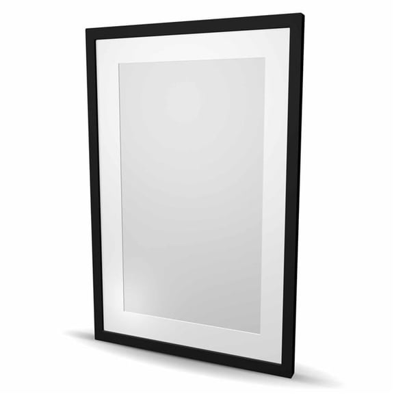 Begin Home Decor C1FM2436CI2VYN 24 x 36 in. Sheffield City Color Splash Silhouette - Framed Matted Print