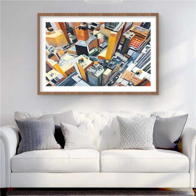 Begin Home Decor C1FM2436H8BUX5 24 x 36 in. High Top View of York ...