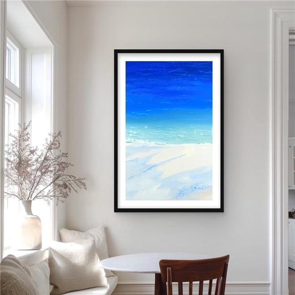Begin Home Decor C1FM2436MGYNG0 24 x 36 in. Satellite View of the Ocean - Exotic Bathroom Print Decor