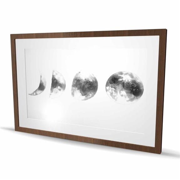 Begin Home Decor C1FM2436QL95R1 24 x 36 in. Eclipse in Several Phases - Satellite View Earth Print Decor