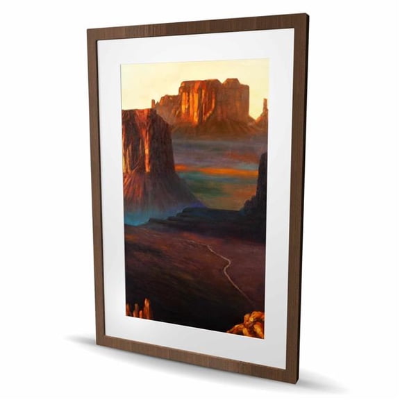 Begin Home Decor C1FM2436WJPSUZ 24 x 36 in. Monument Valley Tribal Park Print - Modern Orange Framed Art