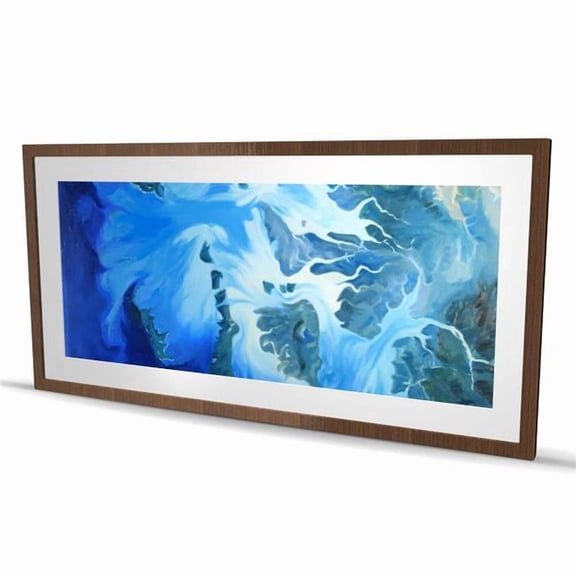Begin Home Decor C1FM2448CP92CD 24 x 48 in. Satellite View of Mergui Islands - Framed Matted Print Decor