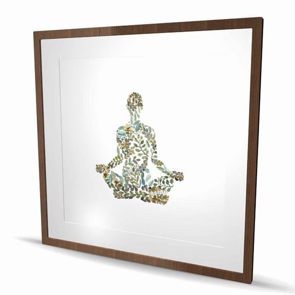 Begin Home Decor C1FM3636394EQ9 36 x 36 in. Zen Attitude - Floral Botanical Living Room Print for Decor
