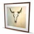 Begin Home Decor C1FM36368P47L5 36 x 36 in. Color Fading Bull Skull ...