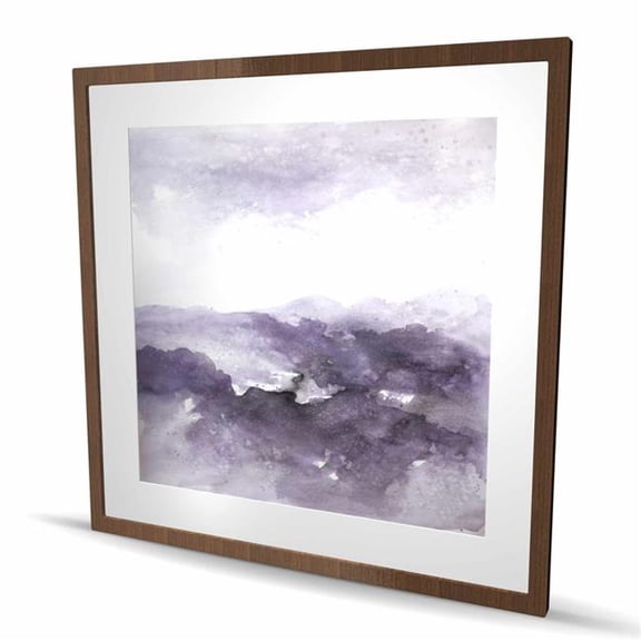 Begin Home Decor C1FM3636D9SPTK 36 x 36 in. Purple Cloud - Abstract Framed Matted Print for Home Decor