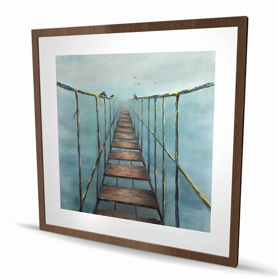 Begin Home Decor C1FM3636GNSOLF 36 x 36 in. In the Jungle - Blue Framed ...