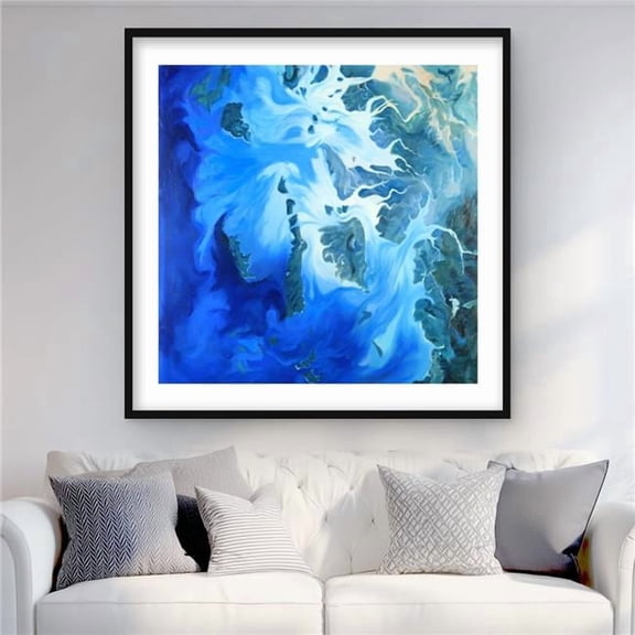 Begin Home Decor C1FM3636VERAHC 36 x 36 in. Satellite View of Mergui Islands - Sea Hyperrealist Print