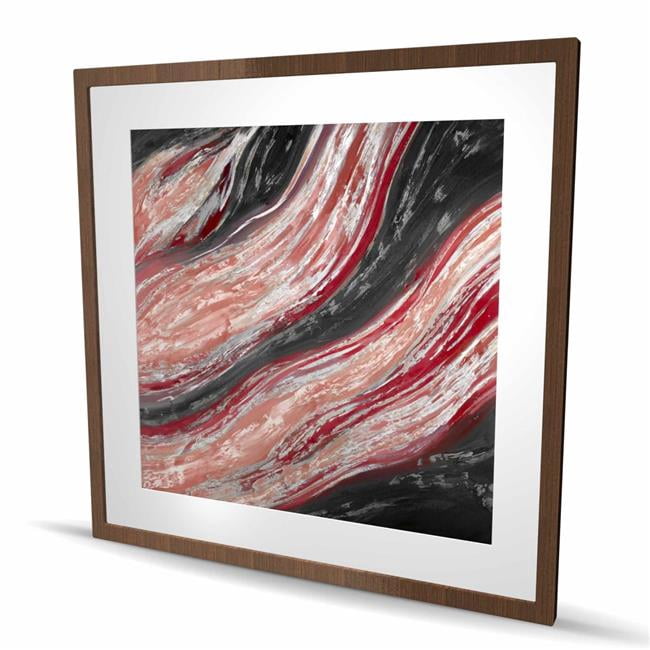 Begin Home Decor C1FM3636VJKZ8W 36 x 36 in. Red Wave - Red Shapes ...