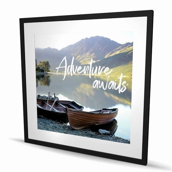 Begin Home Decor C1FM3636ZI07K0 36 x 36 in. Adventure Awaits - Green ...