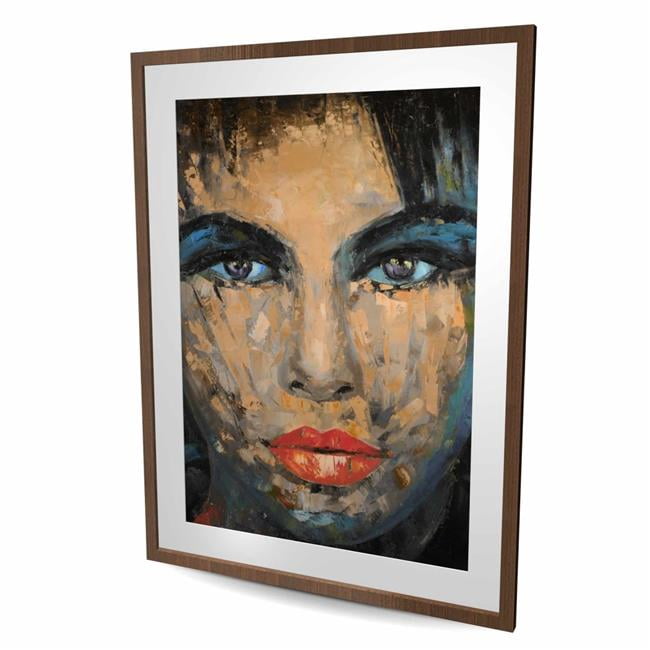 Begin Home Decor C1FM36483CD6WB 36 x 48 in. Abstract Female Portrait ...