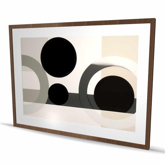 Begin Home Decor C1FM36489JEUAB 36 x 48 in. Grouped - Livingroom Shapes Framed Matted Print for Decor