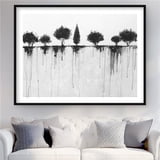 Begin Home Decor C1FM3648M5U3UX 36 x 48 in. Abstract Black Trees ...