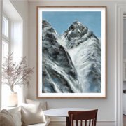 Begin Home Decor C1FM3648NDKAEA 36 x 48 in. Mountains of Lhotse Wall Print - White Framed Home Decor