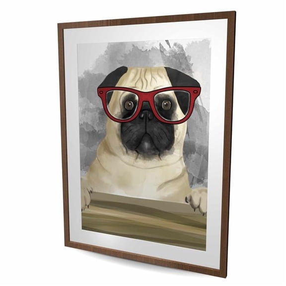 Begin Home Decor C1FM3648ONLXZH 36 x 48 in. Geek Carlin Childrens Art Print - Framed Matted Decor