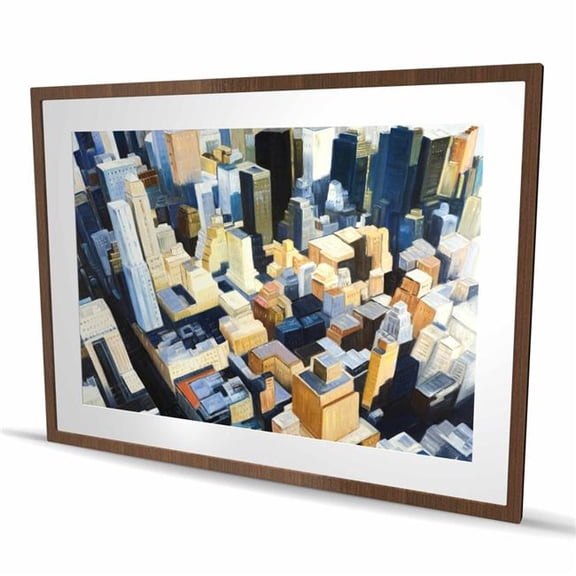 Begin Home Decor C1FM3648PXCXXH 36 x 48 in. Manhattan View - Empire State Building Matted Print Decor