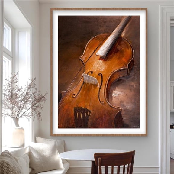 Begin Home Decor C1FM3648Z85QP8 36 x 48 in. Alto - Contemporary Bedroom Framed Matted Print - Home Decor