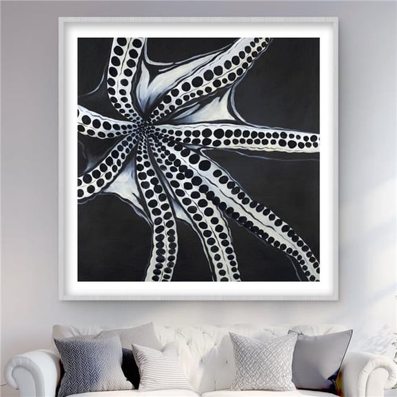 Begin Home Decor C1FM48482FCVP7 48 x 48 in. Large Octopus Tentacle Print - Aquatic Marine Home Decor