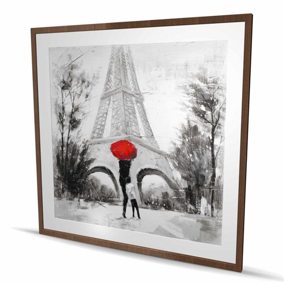 Begin Home Decor C1FM48487V17AX 48 x 48 in. Sweet Moment - Bedroom Romantic Framed Print Wall Art - Home Decor