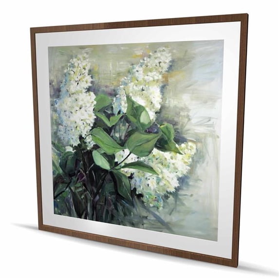 Picture of Begin Home Decor C1FM4848A4X4EV 48 x 48 in. White Lilacs - Bedroom ...