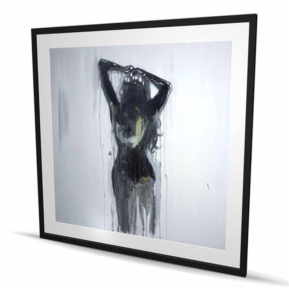 Begin Home Decor C1FM4848ATU4WG 48 x 48 in. Female Silhouette - Gold Bedroom Framed Print Wall Art - Home Decor