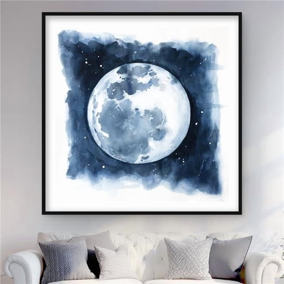 Begin Home Decor C1FM4848G9MGDA 48 x 48 in. Bedroom Satellite View Print - Framed Matted Earth Decor