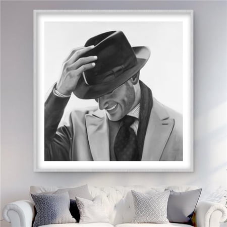 Begin Home Decor C1FM4848X1QOGQ 48 x 48 in. Well-Dressed Man - Clothes Figurative Framed Print for Decor