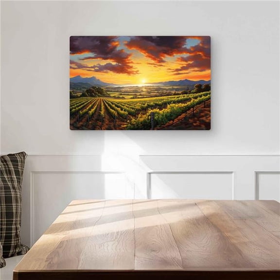 Begin Home Decor C1MP121832MS4M 12 x 18 in. Time To Sleep - Mountains Landscapes Metal Print Wall Art - Decor