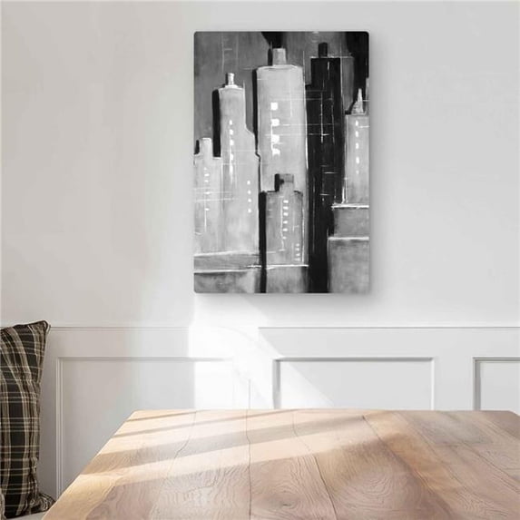 Begin Home Decor C1MP1218CA8CXM 12 x 18 in. Abstract Black & White ...