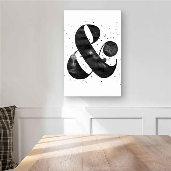 Begin Home Decor C1MP1218F3KEX6 12 x 18 in. Ampersand - Typo & Symbols Metal Print Wall Art for Home Decor