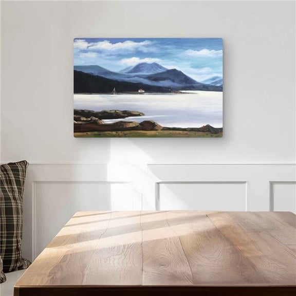 Begin Home Decor C1MP1218I0VUOX 12 x 18 in. Scottish Highlands Metal Print Wall Art - Beautiful Gray Landscapes