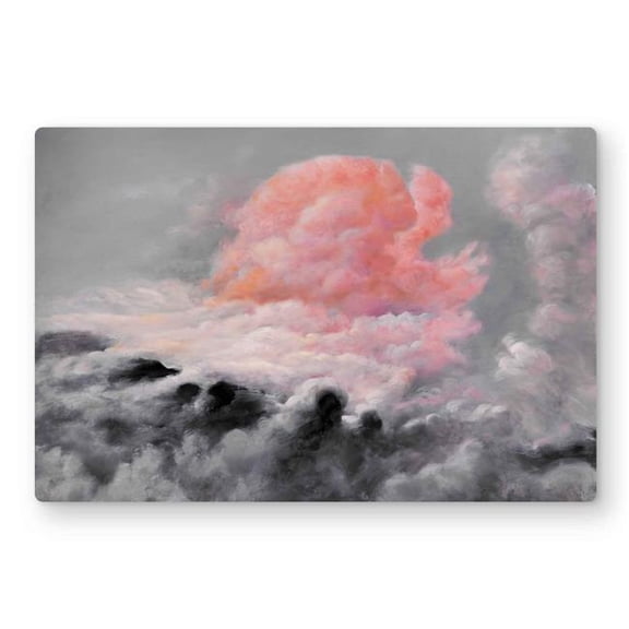 Begin Home Decor C1MP1218K29HF8 12 x 18 in. Pink Clouds Wall Art - Livingroom Landscapes Metal Print