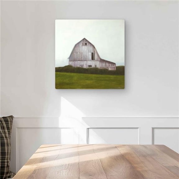 Begin Home Decor C1MP1616I36WQ2 16 x 16 in. Rustic Barn - Livingroom Red Metal Print Wall Art for Home Decor