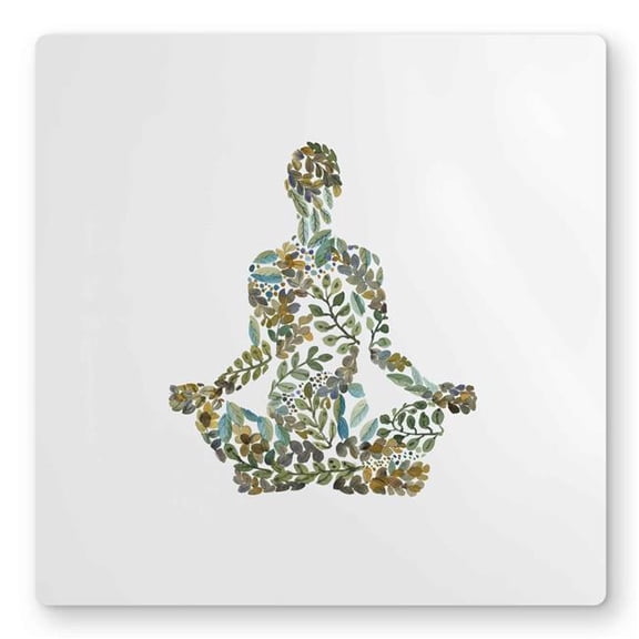 Begin Home Decor C1MP1616PBKZPP 16 x 16 in. Zen Attitude - Livingroom Metal Print Wall Art - Spirituality